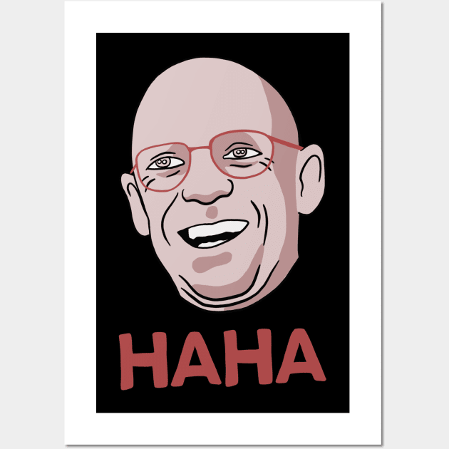 Foucault Haha - Funny French Philosophy Meme Wall Art by isstgeschichte